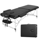ONIREST 2 Fold Adjustable Portable Massage Bed (Black)-1