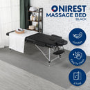 ONIREST 2 Fold Adjustable Portable Massage Bed (Black)-2