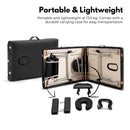 ONIREST 2 Fold Adjustable Portable Massage Bed (Black)-6