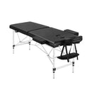 ONIREST 2 Fold Adjustable Portable Massage Bed (Black)-11