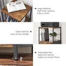 VASAGLE Filing Cabinet with 2 Drawers Rustic Brown and Black-4