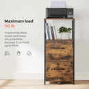 VASAGLE Filing Cabinet with 2 Drawers Rustic Brown and Black-7