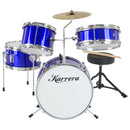 Karrera Children's 4pc Drum Kit - Blue-1