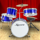 Karrera Children's 4pc Drum Kit - Blue-10