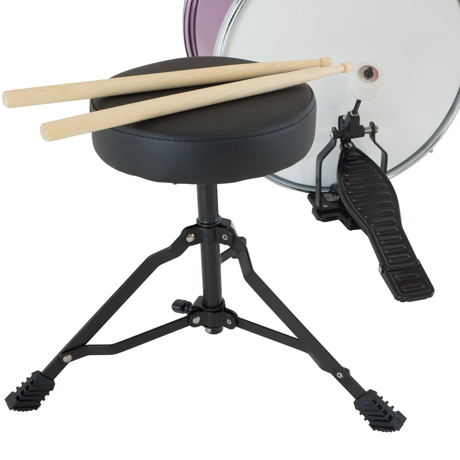 Karrera Childrens 4pc Drum Kit - Purple