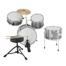 Karrera Childrens 4pc Drum Kit - Silver-4