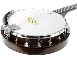 Karrera 5 String Resonator Banjo - Brown - 0