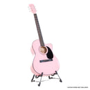 Karrera Acoustic Cutaway 40in Guitar - Pink-1