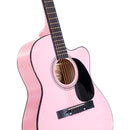 Karrera Acoustic Cutaway 40in Guitar - Pink-2