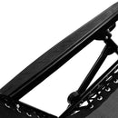 Wallaroo Zero Gravity Reclining Deck Lounge Sun Beach Chair Outdoor Folding Camping - Black-3