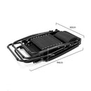 Wallaroo Zero Gravity Reclining Deck Lounge Sun Beach Chair Outdoor Folding Camping - Black-7