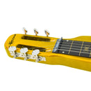 Karrera 29in 6-String Lap Steel Hawaiian Guitar - Metallic Gold-4