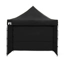 Wallaroo Gazebo Tent Marquee 3x3 PopUp Outdoor Black-1