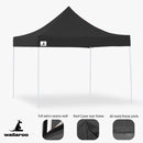 Wallaroo Gazebo Tent Marquee 3x3 PopUp Outdoor Black-6