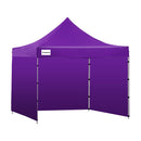 Wallaroo Gazebo Tent Marquee 3x3 PopUp Outdoor Purple-1