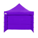 Wallaroo Gazebo Tent Marquee 3x3 PopUp Outdoor Purple-8