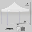 Wallaroo Gazebo Tent Marquee 3x3 PopUp Outdoor Wallaroo White-8