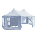 Wallaroo 6x4.5m Wedding Gazebo Marquee with Sidewalls-4