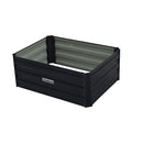 Wallaroo Garden Bed 80 x 60 x 30cm Galvanized Steel - Black-1