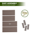 Wallaroo Garden Bed 80 x 60 x 30cm Galvanized Steel - Grey-5