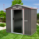 Wallaroo Garden Shed Spire Roof 4ft x 6ft Outdoor Storage Shelter - Grey-9
