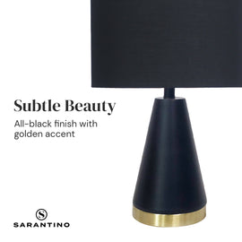 Sarantino Metal Table Lamp in Black and Gold - 0