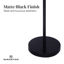 Sarantino Height-Adjustable Metal Floor Lamp Matte Black-7