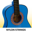 Karrera 34in Acoustic Children no cut Guitar - Blue-4
