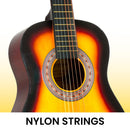 Karrera 34in Acoustic Wooden Childrens Guitar - Sunburst-4