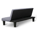 Sarantino Sofa Bed Lounge Couch Futon Furniture Seat Adjustable Suite Dark Grey-3
