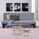 Sarantino Sofa Bed Lounge Couch Futon Furniture Seat Adjustable Suite Dark Grey-9