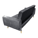 Sarantino Ava 3-seater Tufted Velvet Sofa Bed By Sarantino - Dark Grey-4