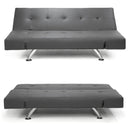 Sarantino Brooklyn Sofa Bed Lounge Faux Leather Couch Futon Furniture Adjustable Suite Gr-4