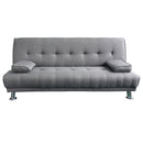 Sarantino Manhattan Sofa Bed Lounge Couch Futon Furniture Home Light Grey Linen Suite-1