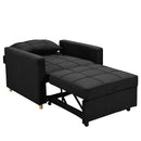 Sarantino Suri 3-in-1 Convertible Lounge Chair Bed - Black-3