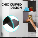 Sarantino 5 Tier Corner Wall Shelf Display Shelves Dvd Book Storage Rack Floating Mounted - Dark Brown-4