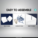 Sarantino 5 Tier Corner Wall Shelf Display Shelves Dvd Book Storag Rack Floating Mounted - White-3