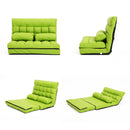 Lounge Couch Sofa Bed Double Seat Leather GEMINI GREEN-4