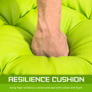 Lounge Couch Sofa Bed Double Seat Leather GEMINI GREEN-5