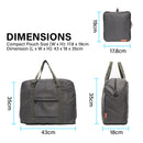Shopper Bag Travel Duffle Bag Foldable Laptop Luggage Nylon KO-BOSTON KHAKI-9
