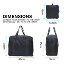 Shopper Bag Travel Duffle Bag Foldable Laptop Luggage Nylon KO-BOSTON NAVY-9