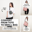 Shopper Bag Tote Bag Foldable Travel Laptop Grocery Nylon KO-DUAL PINK-4