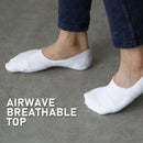3X Rexy Cushion No Show Ankle Socks Medium Non-Slip Breathable WHITE-4