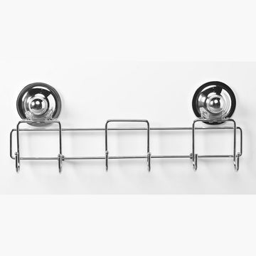 Six Universal Hooks Removable Suction STAINLESS STEEL - 0