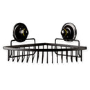 Corner Basket Removable Suction Medium BLACK-1