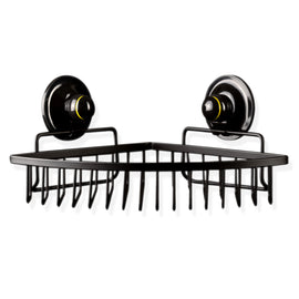 Corner Basket Removable Suction Medium BLACK - 0