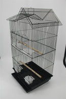 YES4PETS Medium Size Bird Cage Parrot Budgie Aviary with Perch - Black-2