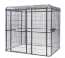 YES4PETS XXXXL Walk-in Bird Cat Dog Chicken Rabbit Cage Pet Parrot Aviary  Perch 219x158x203cm With Green Cover-1