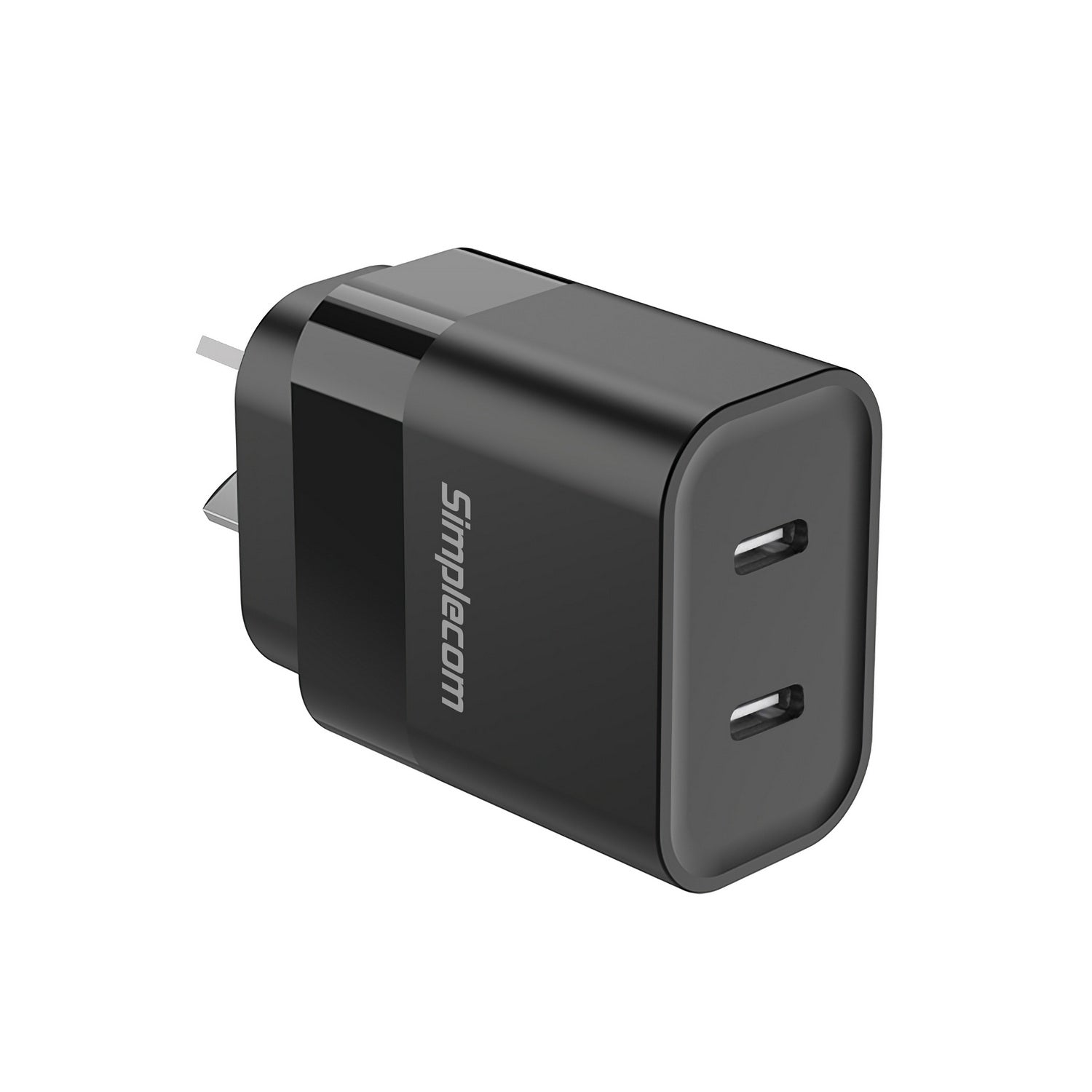 Simplecom CU221 Dual USB-C Fast Wall Charger PD 20W for Phone Tablet - 0