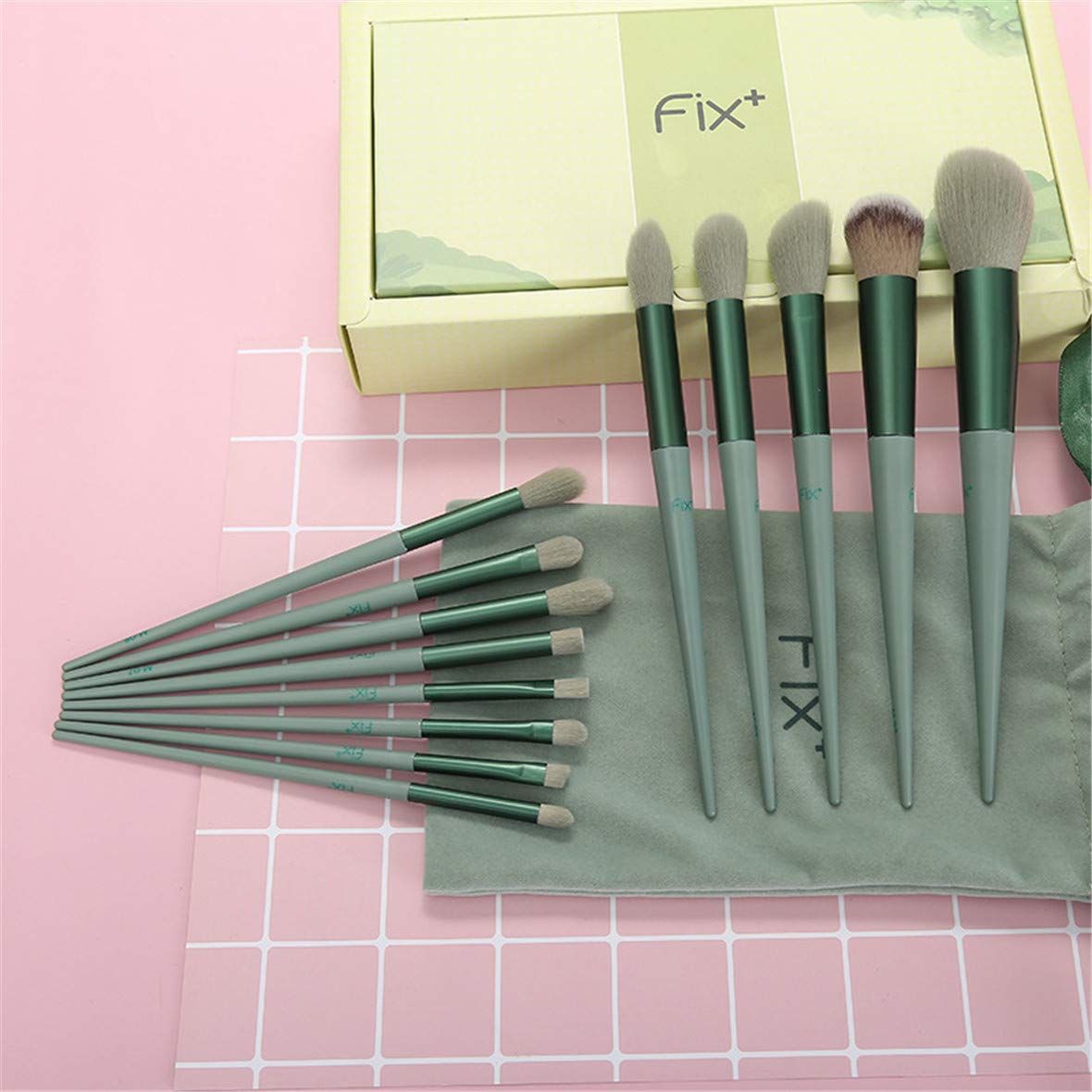 13 Pcs Makeup Brushes Sets Synthetic Foundation Blending Concealer Eye Shadow - 0